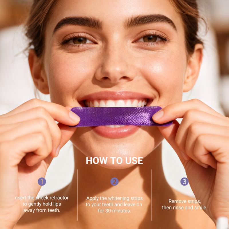 Purple Teeth Whitening Strips